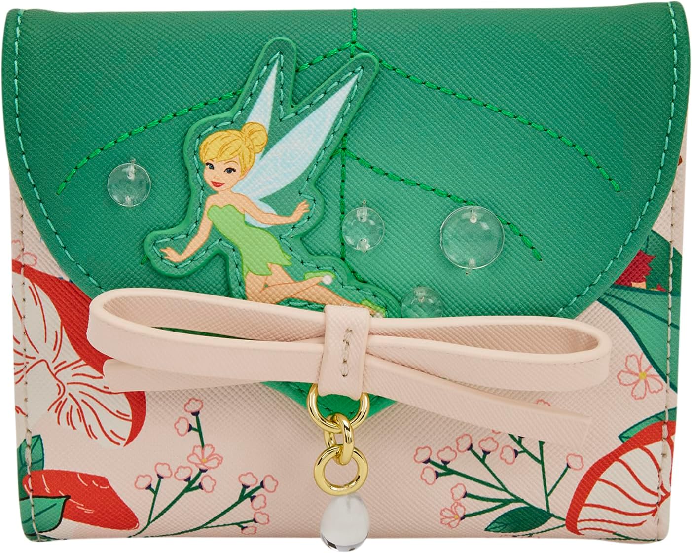 Loungefly Disney: Fairies - Faith, Trust, and Pixie Dust - Bifold Wallet with 6 Card Slots - Collectible Wallets