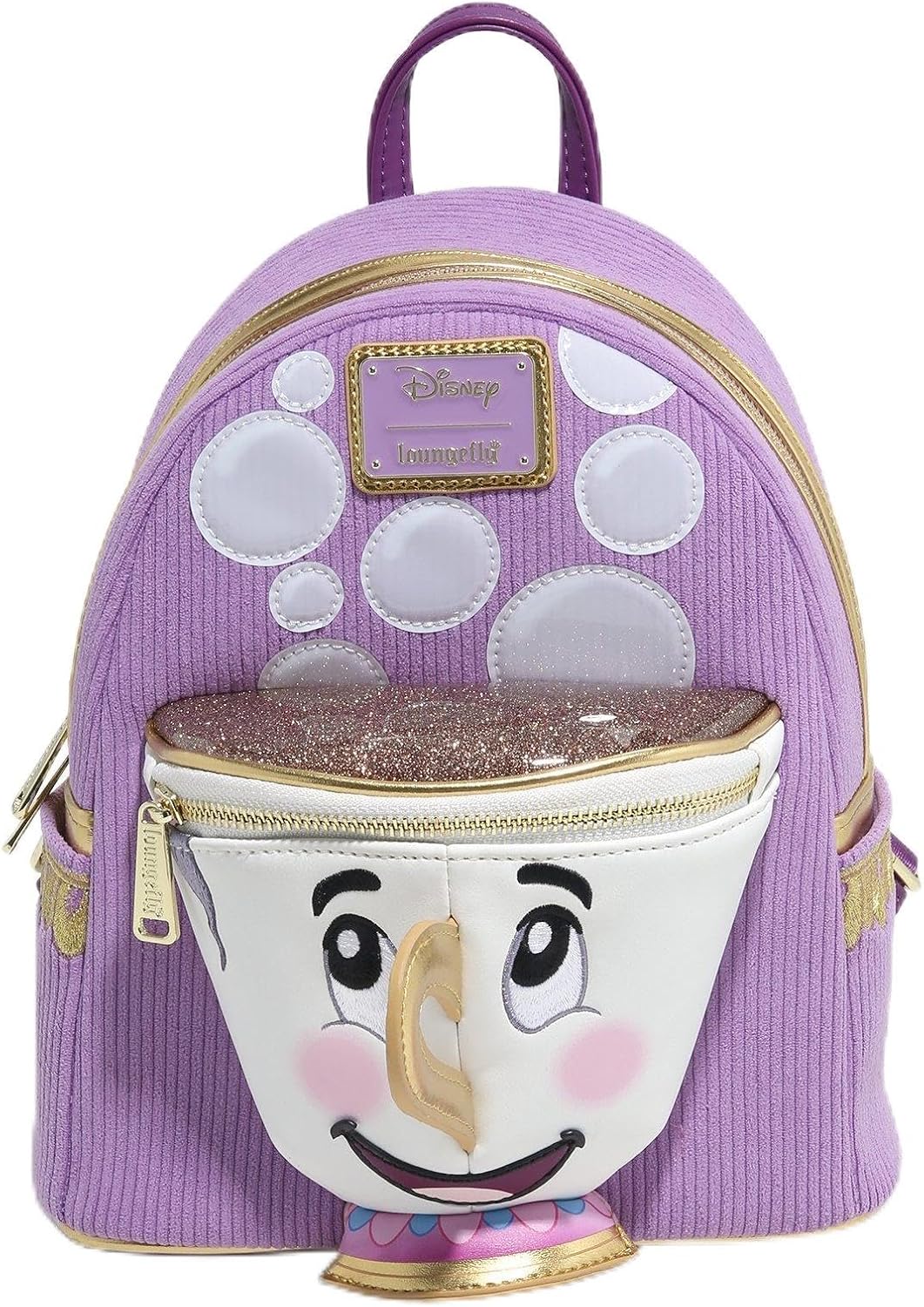 Loungefly Disney Beauty and the Beast Chip Figural Corduroy Mini Backpack — BoxLunch Exclusive MULTI NONE