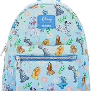 Loungefly Disney Dogs Floral Mini Backpack BLUE NONE