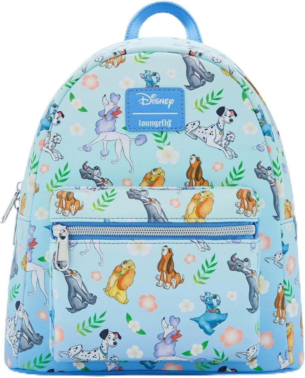 Loungefly Disney Dogs Floral Mini Backpack BLUE NONE