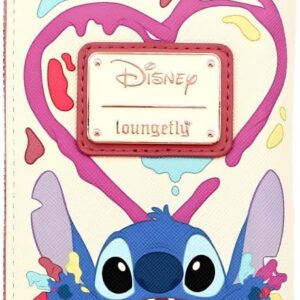 Loungefly Disney Lilo and Stitch Chef Angel Cake Zip Around Wallet Womens Stitch Sprinkles Hearts