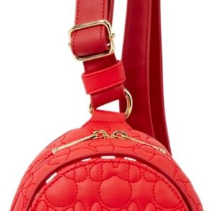 Loungefly Disney: Minnie Mouse - Convertible Crossbody Sling Bag - Adjustable Jacquard Strap - Collectible Bags