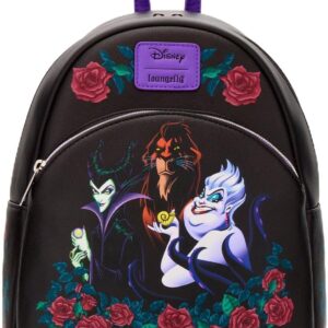 Loungefly Disney Villains Trio Roses Mini Backpack PURPLE NONE