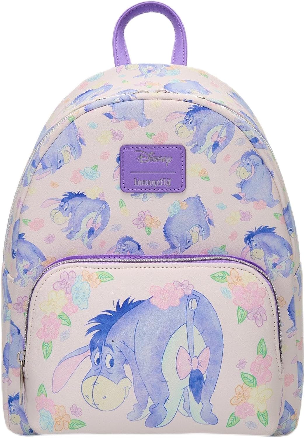 Loungefly Disney Winnie The Pooh Eeyore Floral Mini Backpack LIGHT PURPLE NONE
