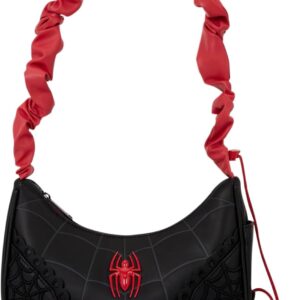 Loungefly Marvel: Spider-Man - Web - 3D Embroidered Crossbody Bag with Charm - Collectible Bags
