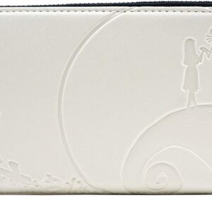 Loungefly x Nightmare Befor Christmas Debossed Wallet, Cream, One Size
