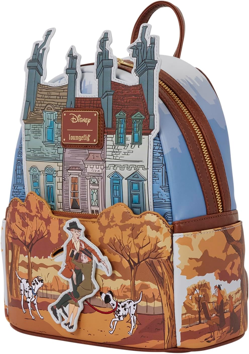 Loungefly Disney: 101 Dalmatians - Fall Scene - Mini Backpack - Exclusive in-House Artwork - Collectible Bags - Image 3