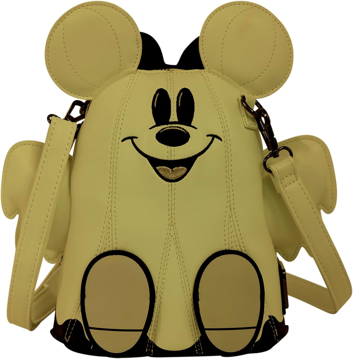 Loungefly Disney: Mickey & Minnie - Ghost - Glow-in-the-Dark - Figural Crossbody Bag with 3D Bow - Collectible Bags - Image 3