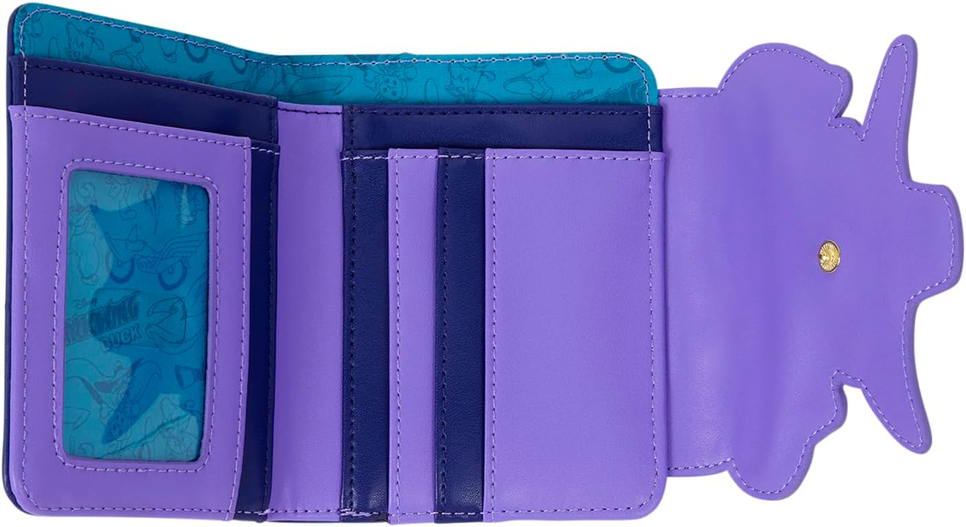 Loungefly Disney: Darkwing Duck - Glow-in-the-Dark - Wallet - 4 Card Slots and 1 Clear ID Slot - Collectible Wallets - Image 3