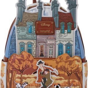 Loungefly Disney: 101 Dalmatians - Fall Scene - Mini Backpack - Exclusive in-House Artwork - Collectible Bags