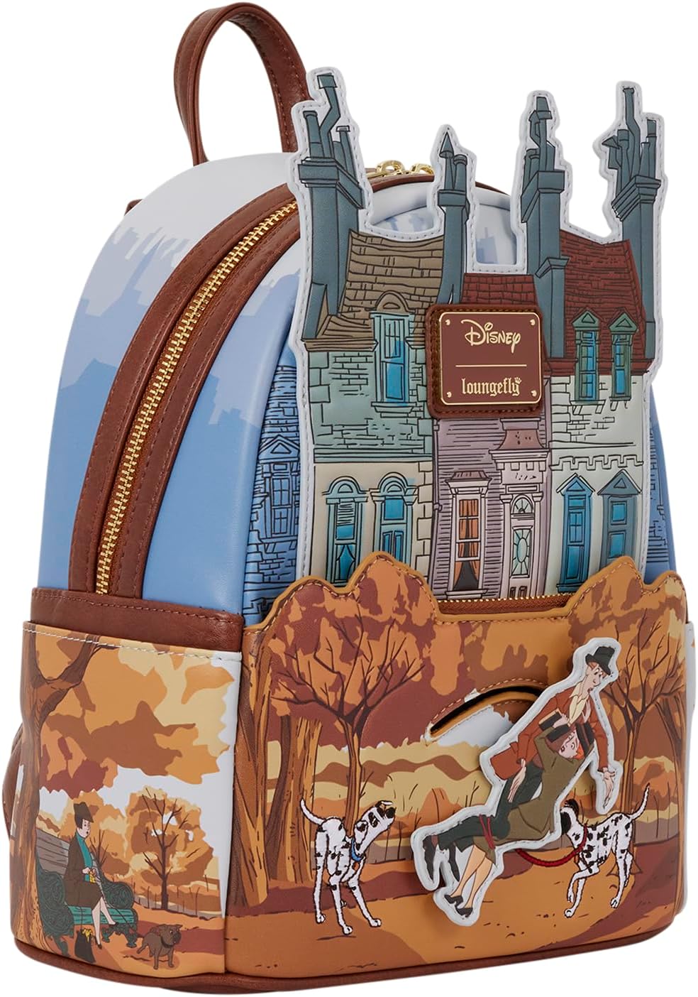 Loungefly Disney: 101 Dalmatians - Fall Scene - Mini Backpack - Exclusive in-House Artwork - Collectible Bags - Image 2