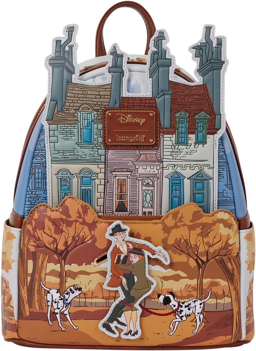 Loungefly Disney: 101 Dalmatians - Fall Scene - Mini Backpack - Exclusive in-House Artwork - Collectible Bags