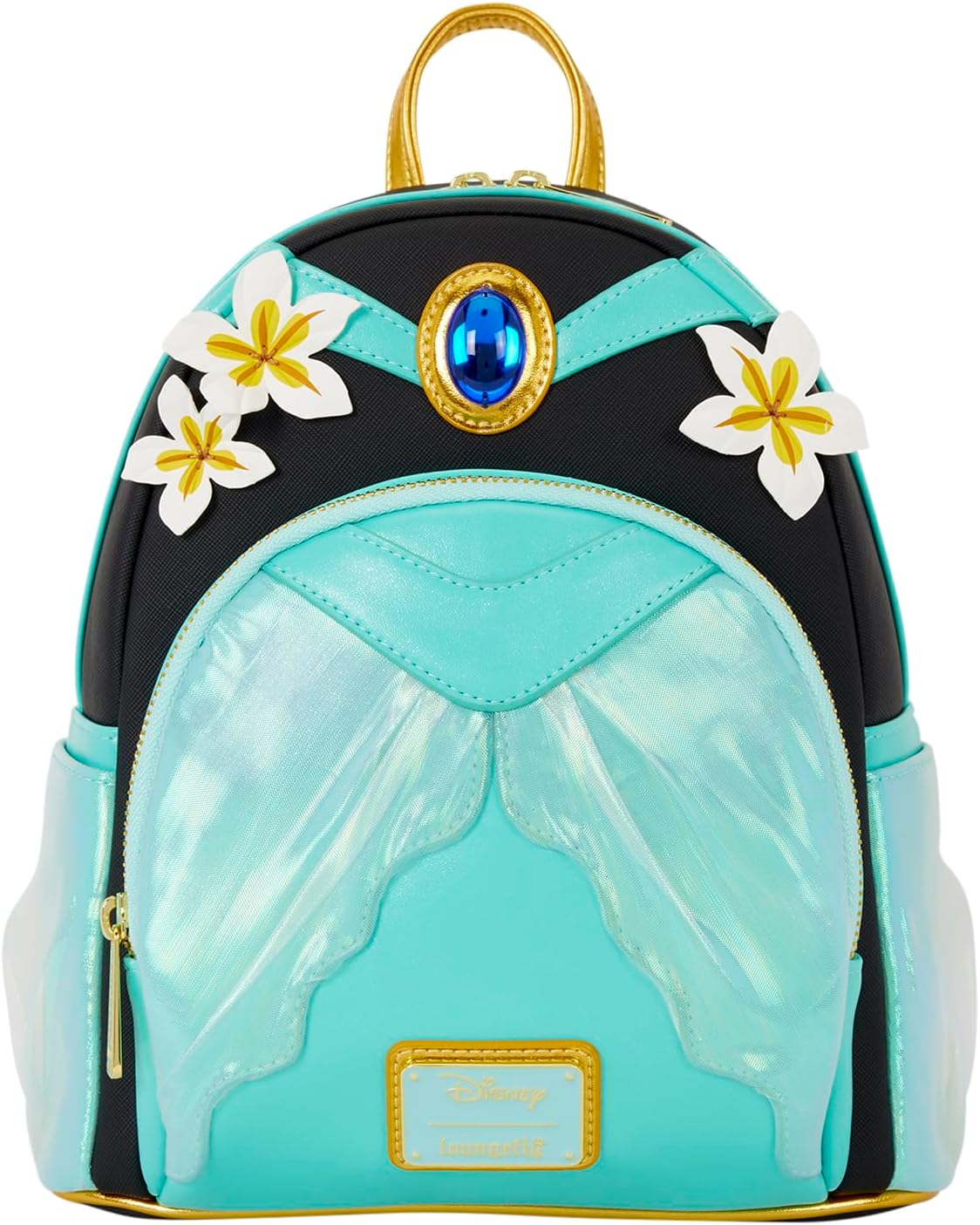 Loungefly Disney: Aladdin - Princess Jasmine - Cosplay Mini Backpack with Lamp Bag Charm - Collectible Bags