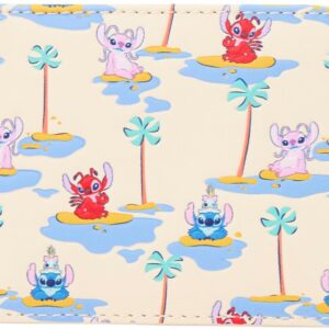 Loungefly Disney: Lilo & Stitch - Angel & Leroy - Small Card Holder with 3 Card Slots - Great for Kids & Adults - Collectible Wallets