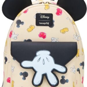 Loungefly Disney Mickey Mouse Hand Mini Backpack BLACK NONE
