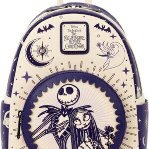 Loungefly Disney: Nightmare Before Christmas - Jack and Sally - Night Sky - Mini Backpack - Collectible Bags