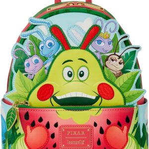 Loungefly Disney: Pixar - A Bug's Life - Heimlich Eating Watermelon - Mini Backpack, Amazon Exclusive