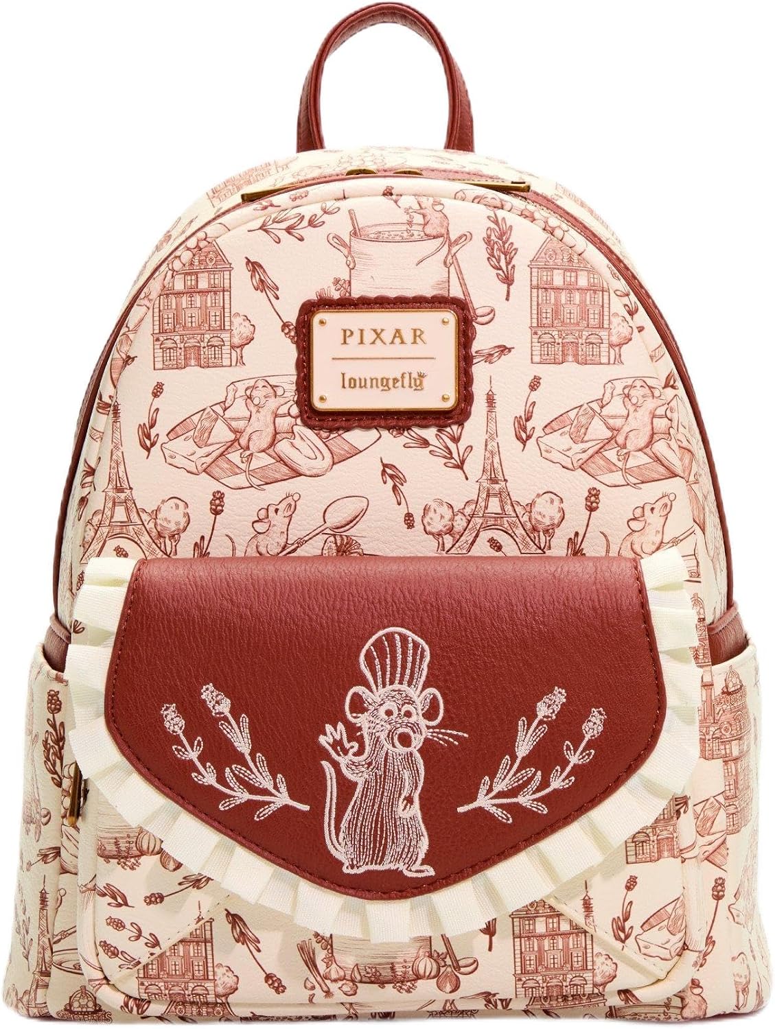 Loungefly Disney Pixar Ratatouille Scenic Allover Print Mini Backpack - BoxLunch Exclusive MULTI NONE