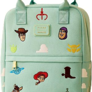 Loungefly Disney Pixar Toy Story Embroidered Icons Canvas Mini Backpack — BoxLunch Exclusive BLUE NONE