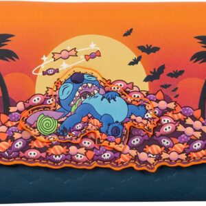 Loungefly Disney: Stitch - Halloween Candy - Bi-Fold Wallet - 7 Card Slots and 1 Clear ID Slot - Collectible Wallets