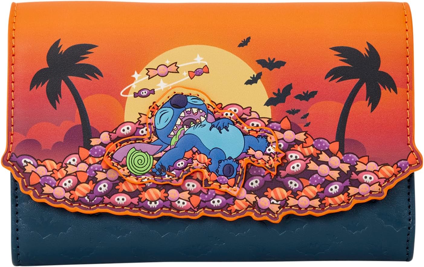Loungefly Disney: Stitch - Halloween Candy - Bi-Fold Wallet - 7 Card Slots and 1 Clear ID Slot - Collectible Wallets