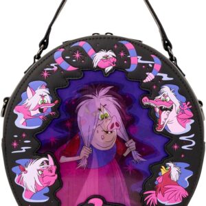 Loungefly Disney: The Sword in the Stone - Madam Mim - Lenticular Crossbody Bag - Exclusive in-House Artwork - Collectible Bags