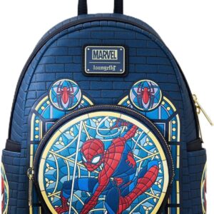 Loungefly Marvel Spider-Man Stained Glass Portrait Mini Backpack - BoxLunch Exclusive MULTI NONE