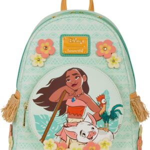 Loungefly Disney: Moana - Faux Flowers & Fringe - Mini Backpack, Amazon Exclusive