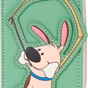 Loungefly Disney: Mulan - Little Brother with Bone - Card Holder - 4 Card Slots and Zippered Compartment