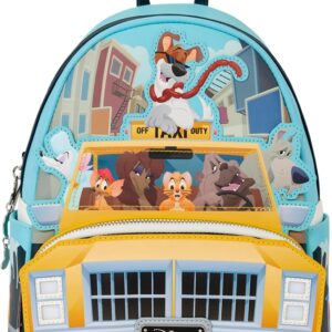Loungefly Disney: Oliver and Company - Taxi Scene - Mini Backpack with Charm - Collectible Bags