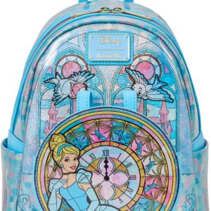 Loungefly Disney Princess Stained Glass Collection: Cinderella Mini-Backpack, Amazon Exclusive