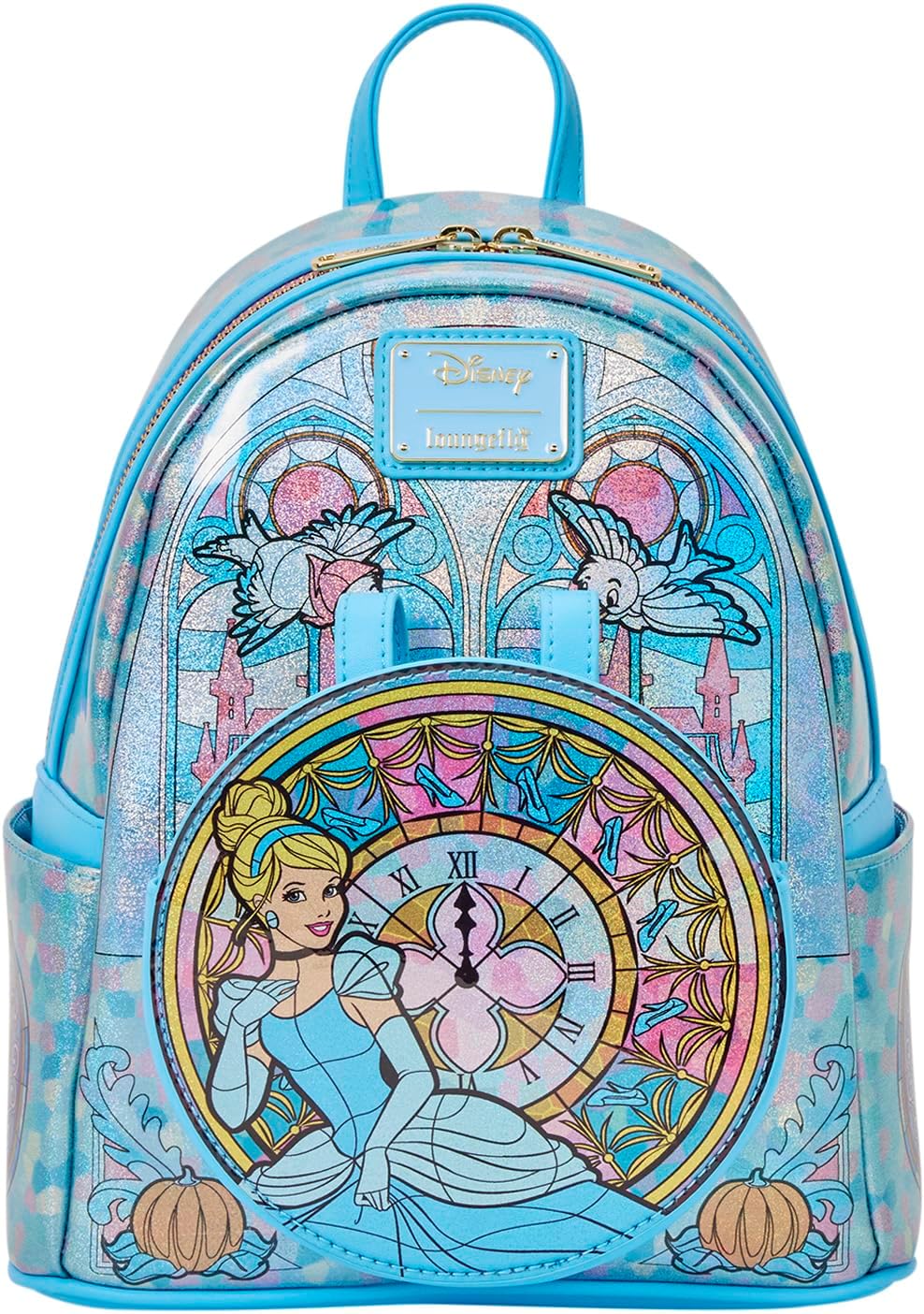 Loungefly Disney Princess Stained Glass Collection: Cinderella Mini-Backpack, Amazon Exclusive