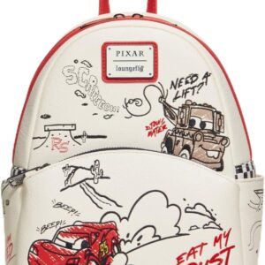 Loungefly Disney Pixar Cars Lightning McQueen & Mater Doodles Mini Backpack - BoxLunch Exclusive MULTI NONE