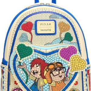 Loungefly Disney Pixar Up Carl & Ellie Mosaic Mini Backpack - BoxLunch Exclusive MULTI NONE